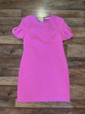Trina Turk neon orchid Pink Short Sleeve Shift Dress size 4